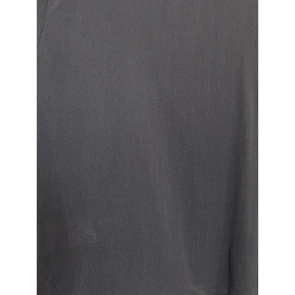 Vintage EILEEN FISHER Dark Blue 100% Silk Open Front Button Cardigan Casual MED - Picture 6 of 7